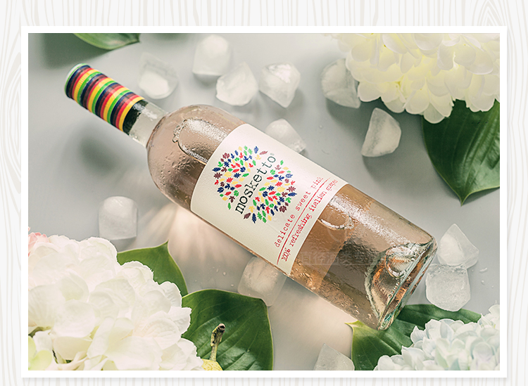 意大利 梦时刻mosketto甜桃红葡萄酒气泡酒起