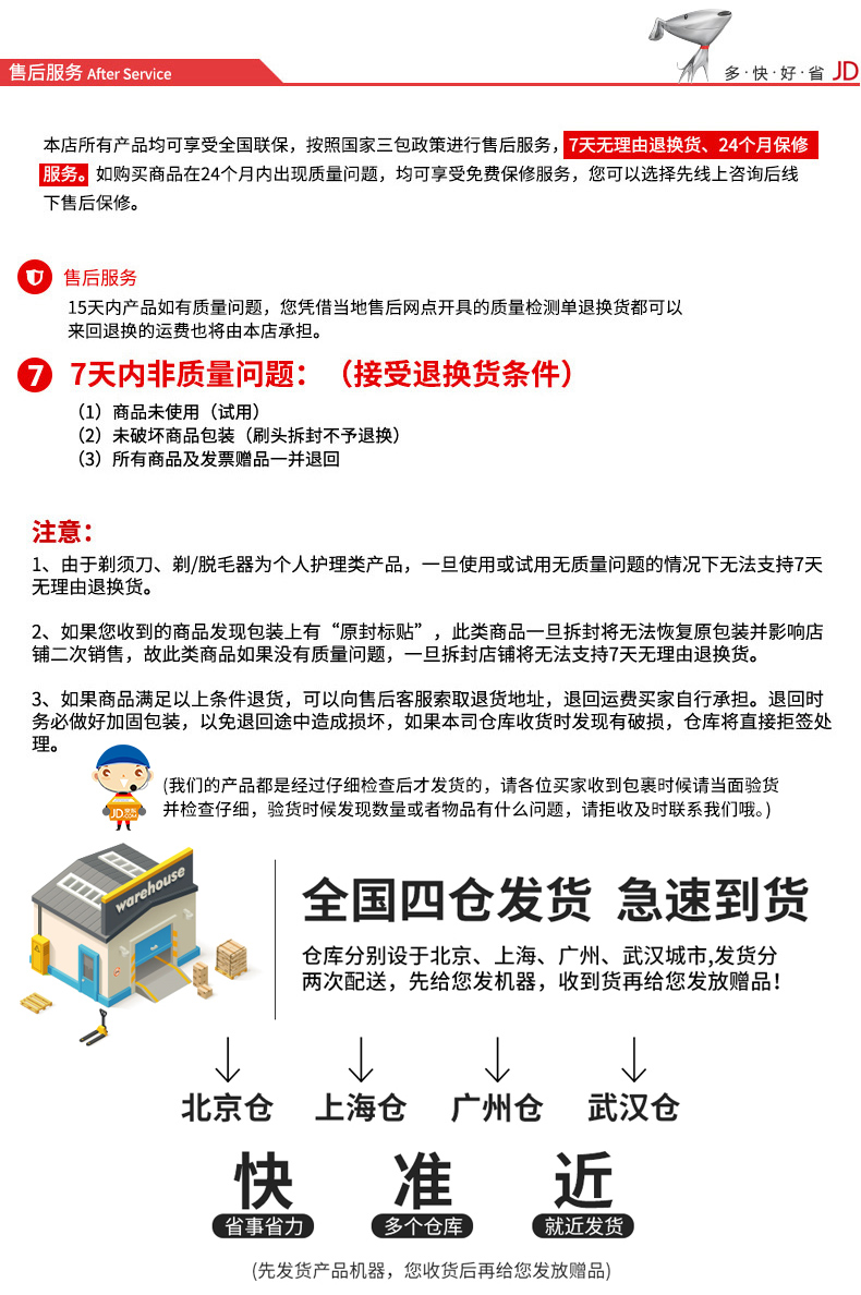 飞利浦 (philips)剃须刀 电动男士刮胡刀txd双刀头电须刀 pq190/16