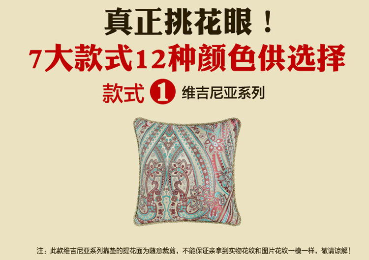 圣美绮抱枕靠垫 办公腰枕 午休抱枕  车用腰垫含芯 贝芙丽气质蓝1 38*38cm风车型靠垫含芯