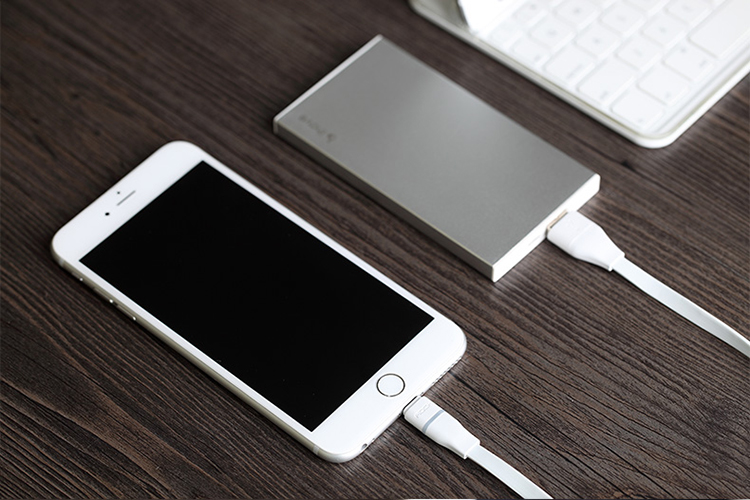 洛克(rock)智能断电发光手机数据线usb充电线 安卓micro线-黄色