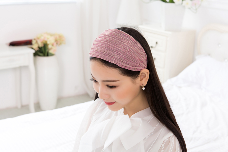 卡燕韩版宽边布艺发箍头箍头带遮白发发带布料带齿防滑百搭女发卡