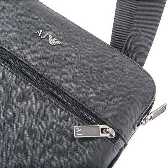 阿玛尼男包 armani jeans 男士aj系列单肩斜跨包小包 90878 黑色