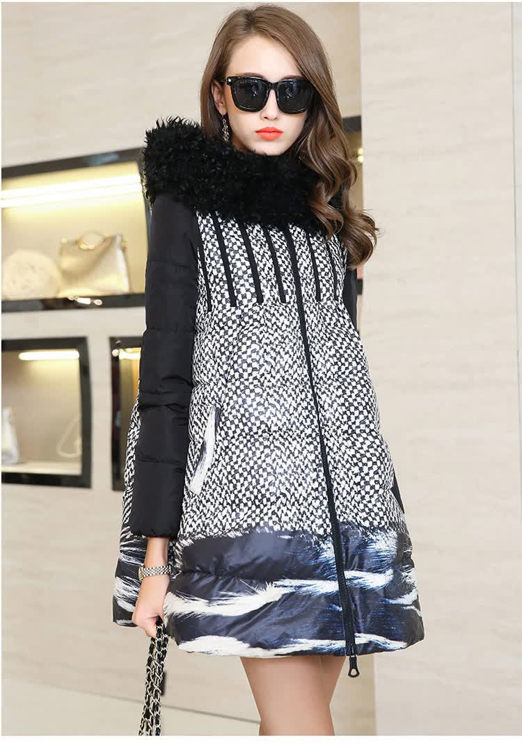 smolour 20144外套女欧洲站羽绒服2014冬新款欧美大牌女式品牌女装