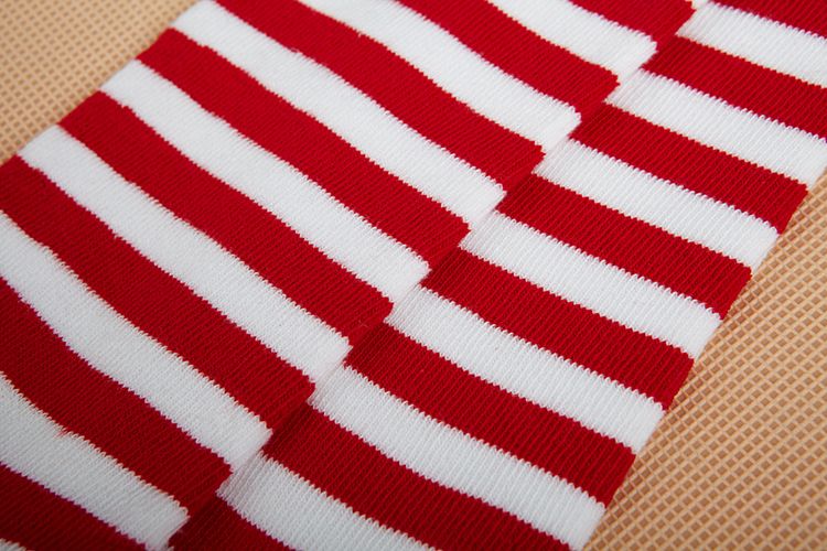 红白条纹 8岁以上袜底长17cm