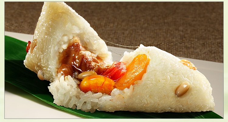 【广州酒家 蛋黄海味咸肉粽】 240g 早餐粽子真空装 咸味粽广东端午