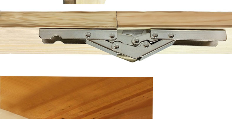锦荟转换180度台面支撑薄板暗装翻板铰链合页90度折叠铰链简易安装