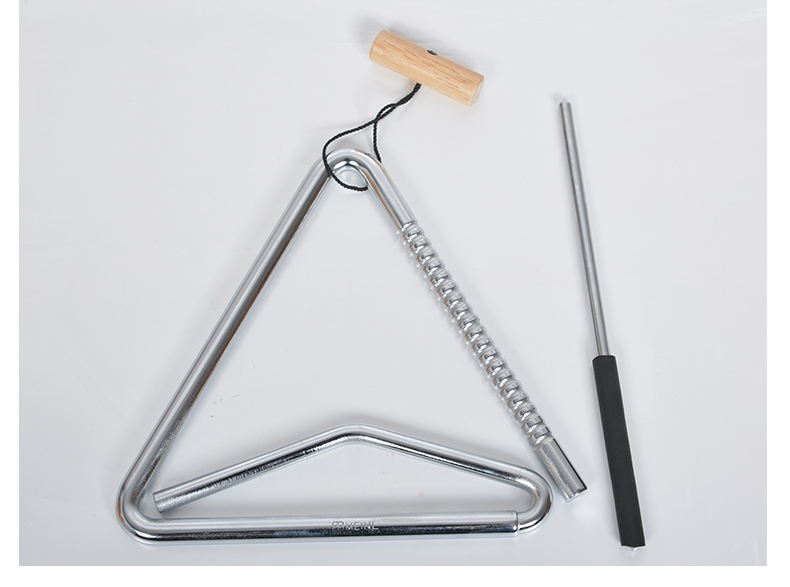 meinl麦尔三角铁黄铜三角铃4寸6寸8寸小打乐器配件三角铃tri15b6寸