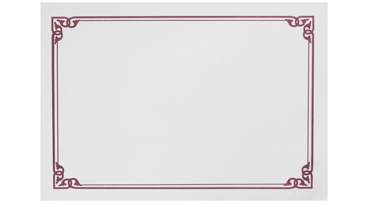 红框格子a4内页 荣誉证书 结业证书 获奖证书 聘书 证书 空白内页 可