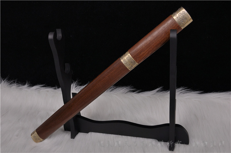 周氏龙泉宝剑 超值花梨木唐刀中款 开业送礼物商务生日礼品招财镇宅