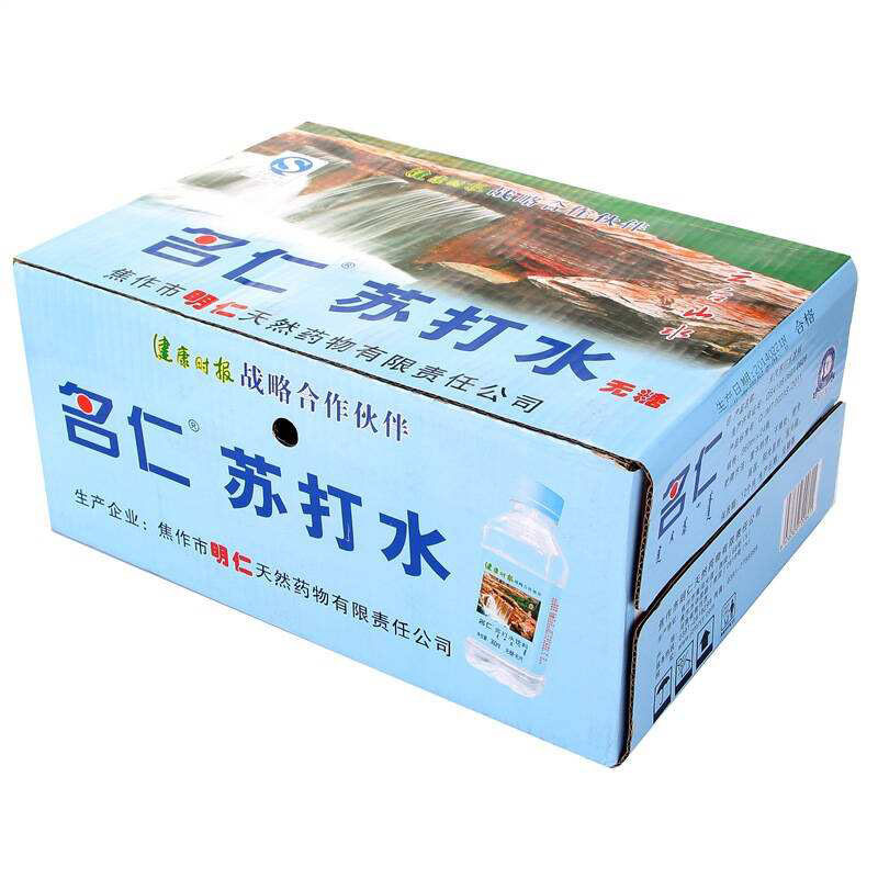 名仁(mingren) 名仁 苏打水 苏打水饮料 375ml*24瓶 弱碱性水无糖无