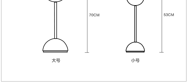 OTY 现代简约创意床头台灯酒店别墅装饰台灯客厅卧室半球奢华台灯LT80218 拉丝青铜 小号