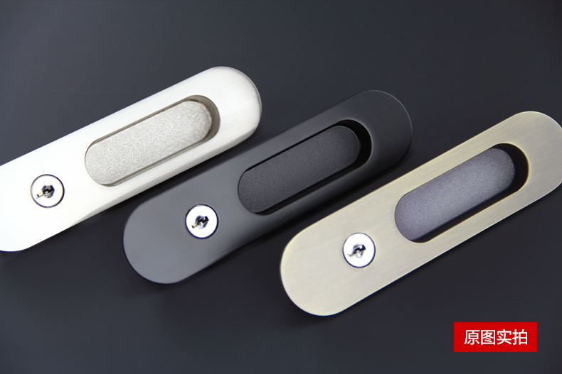 德国deinar移门锁折叠门卫生间门锁滑动门锁浴室厨房内嵌移门锁 拉丝