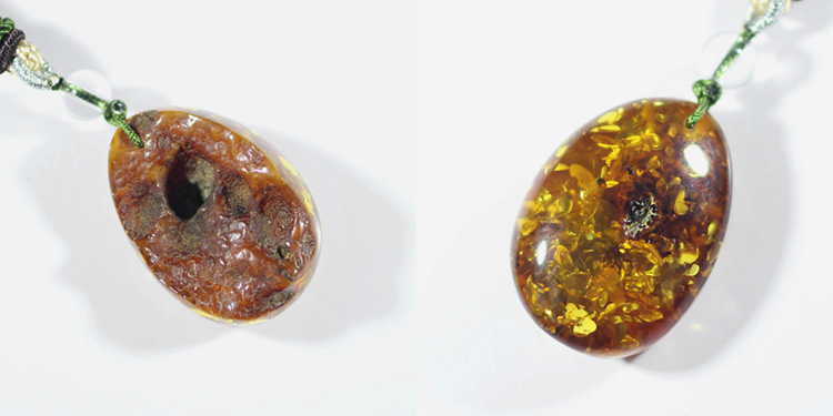 异地彩虹琥珀吊坠太阳花金珀蜜蜡项链坠原石按摩把玩件49款66克