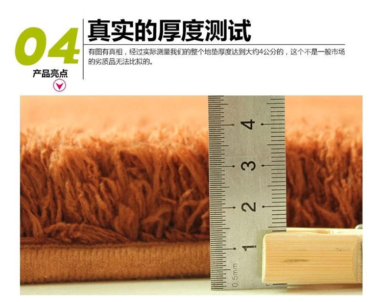 博晓  羊羔绒加厚 南极绒客厅地毯书房卧室飘窗茶几地毯地垫多色 可定制 不掉毛 不褪色 果绿色 180*200cm