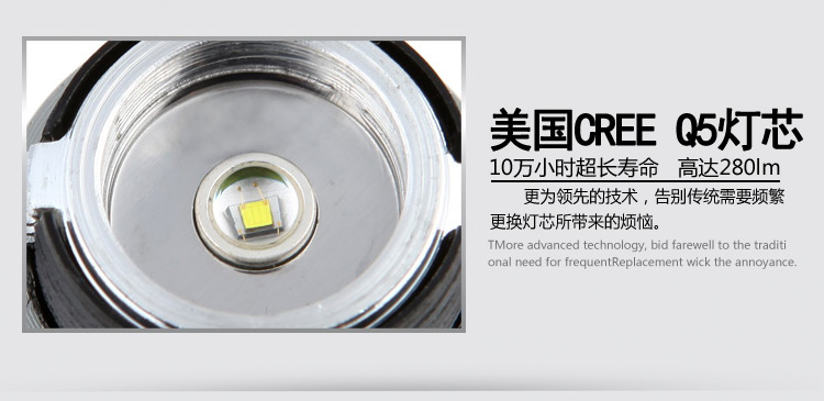 亚马逊应急灯照明LED强光手电筒充电远射防水家用消防手电A7豪华版