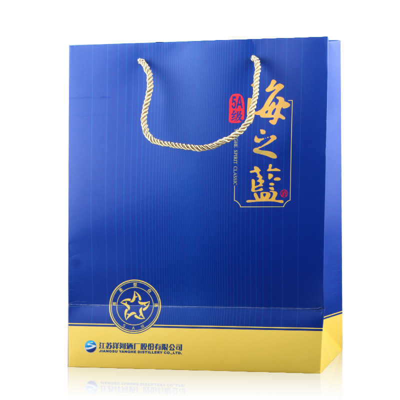 洋河 绵柔型白酒 42度 5A级海之蓝 整箱500ml