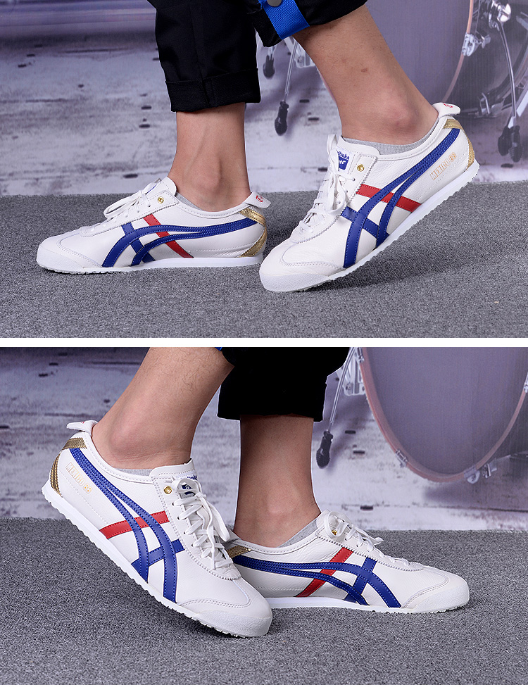 onitsuka tiger鬼冢虎 休閒板鞋 mexico 66燙金d507l-0152 李宇春同款