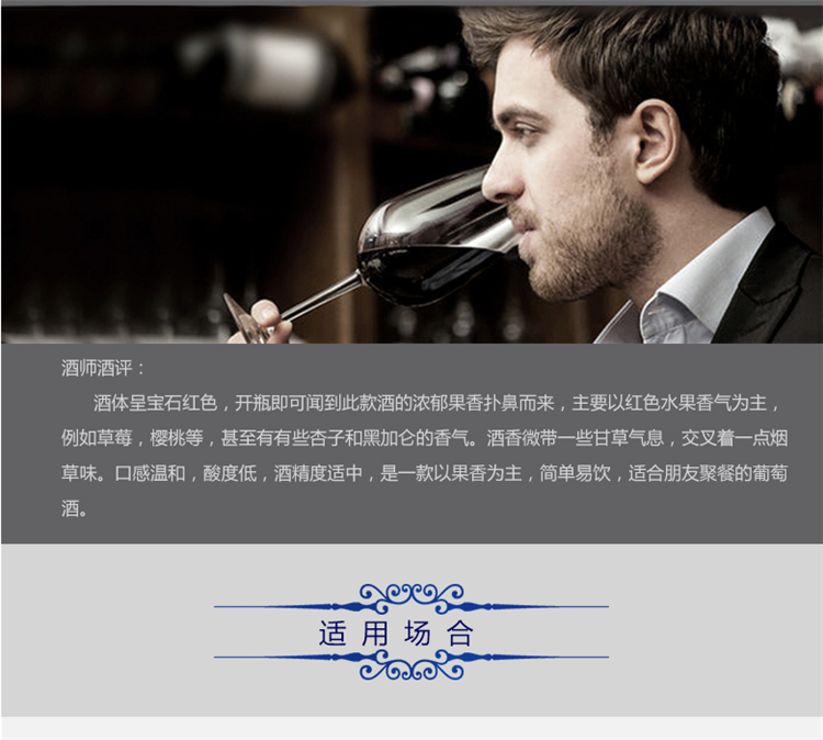 西班牙进口安徒生.小天鹅干红葡萄酒750ml 六