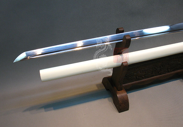 品名: 白鞘t10烧刃-唐刀  ◎规格(cm):   全长:100 刃长:71 刃宽:3.