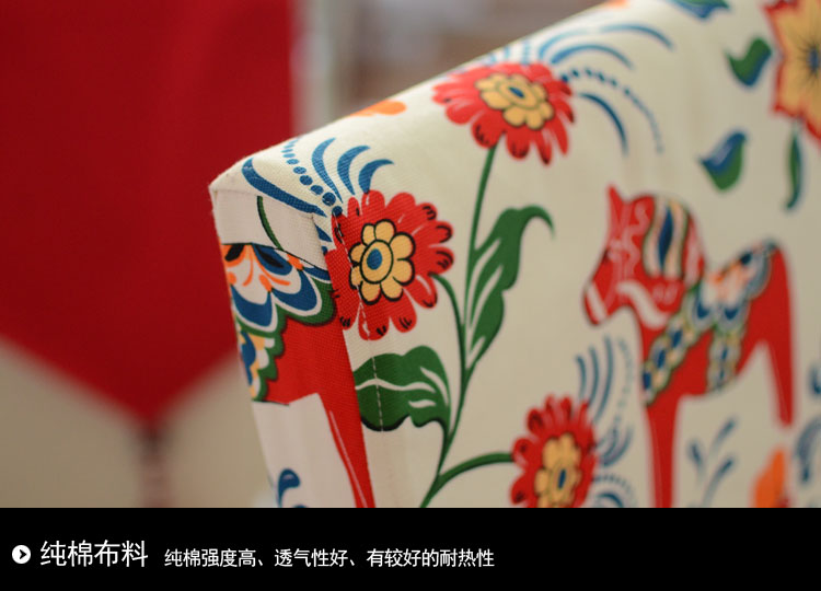 沃米兔 全棉小马卡通 布艺连体椅套 餐椅套 软包椅套 桌椅套 椅背套 椅子套 需定做尺寸 椅套花边款连体椅套 定做尺寸按尺寸大小算价格.