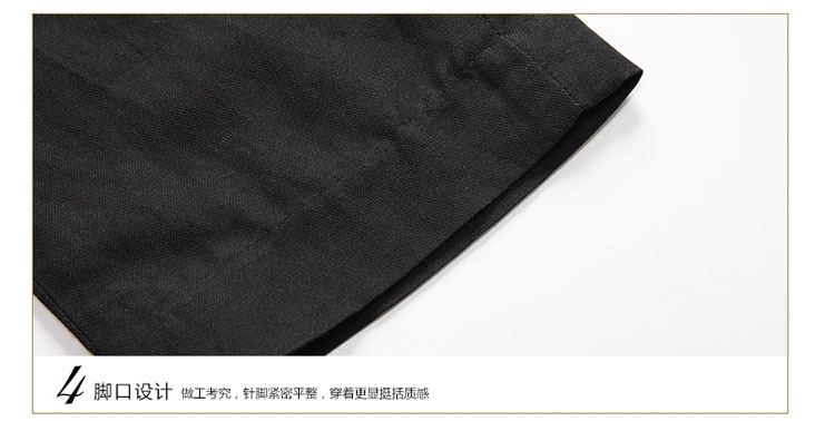 DUNNU敦奴 专柜款 春装新款 时尚剪裁赠腰带直筒休闲裤裤装 黑色 M