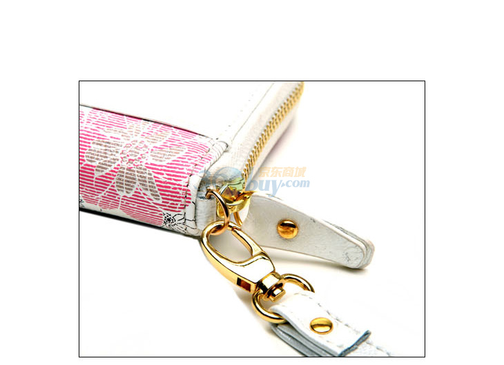 纽芝兰nucelle暗香盈袖系列牛皮女士长款钱包070018 浅粉红