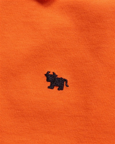 左胸可爱小牛刺绣