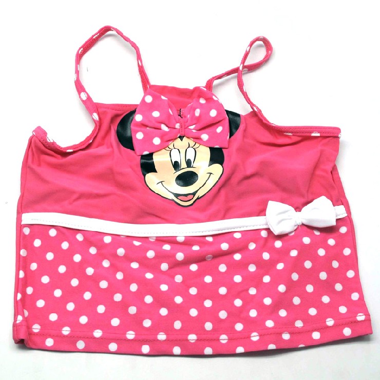金宏 米老鼠儿童泳衣 吊带分体两件套c05305 粉红 11