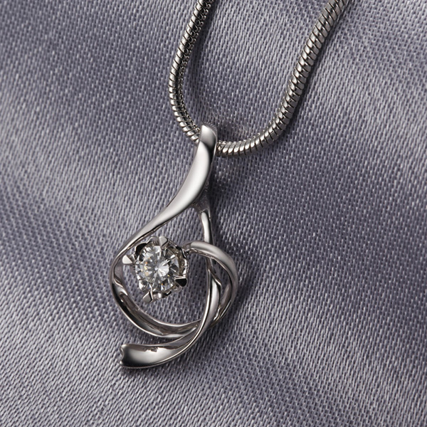 金之钻 焦点 19分h色18k白金钻石吊坠 pd10019