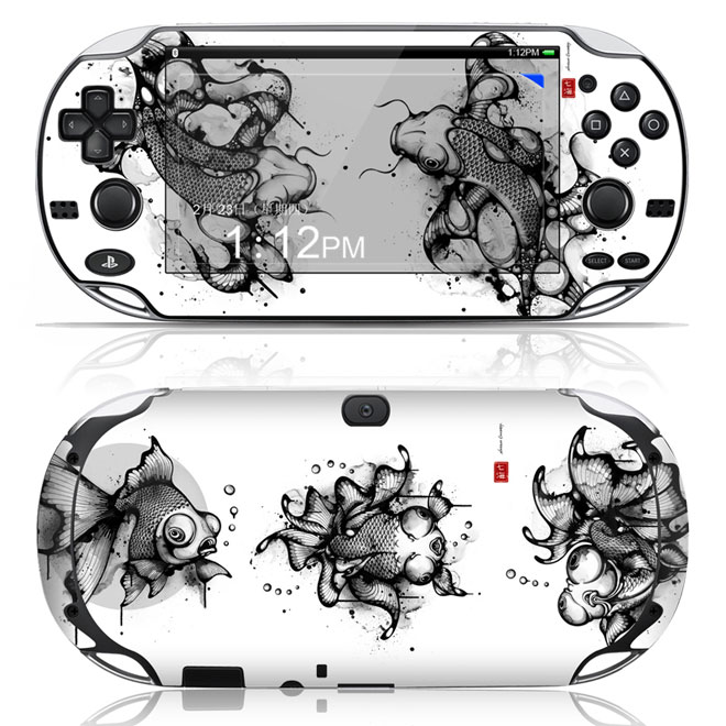 ideaskin 适用 索尼 psv(3g/wi-fi版)对鲤 机身贴膜 手机贴纸 保护膜