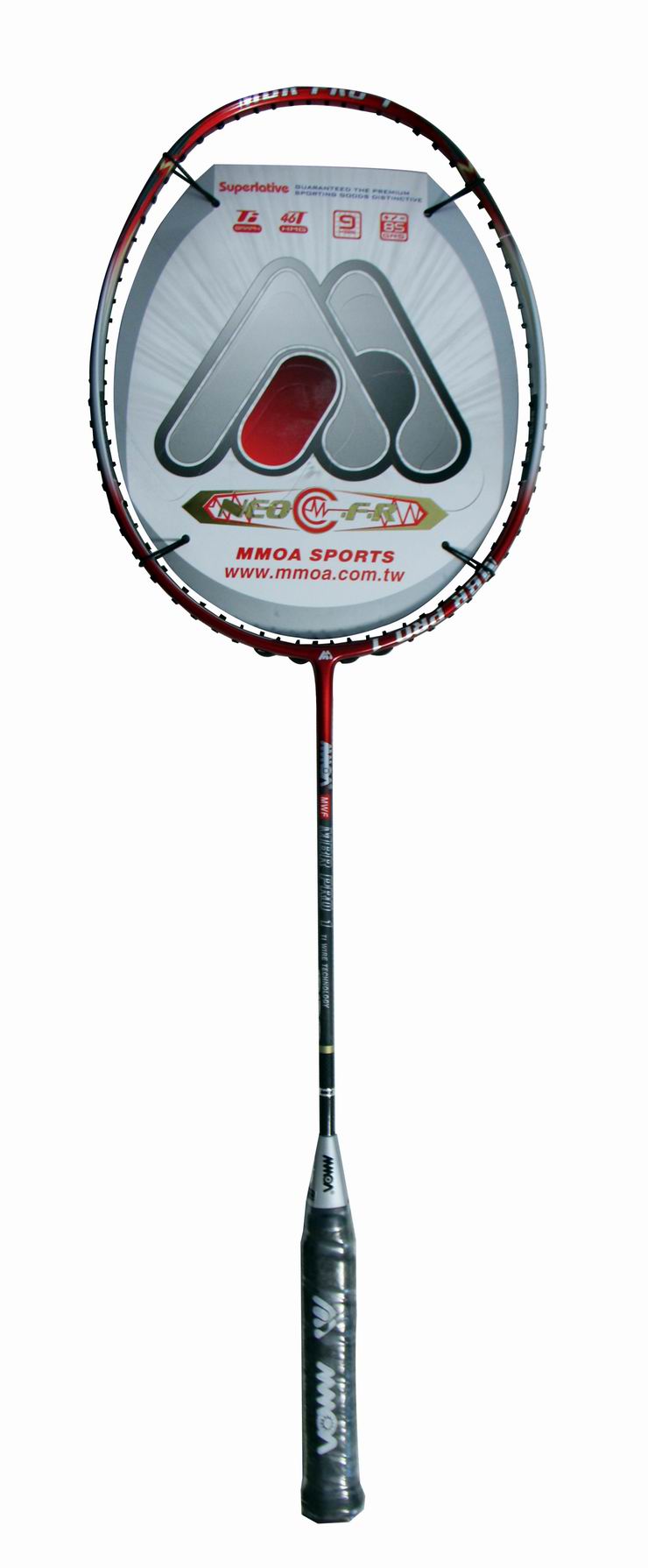 摩亚mmoa纳米科技碳纱纤维高磅羽毛球拍mbr-pro1 红色