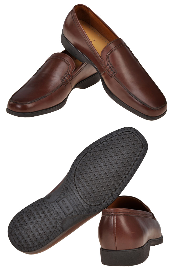 polo assn.美国马球协会 魅力男士休闲真皮皮鞋 c65820-21 棕色 42