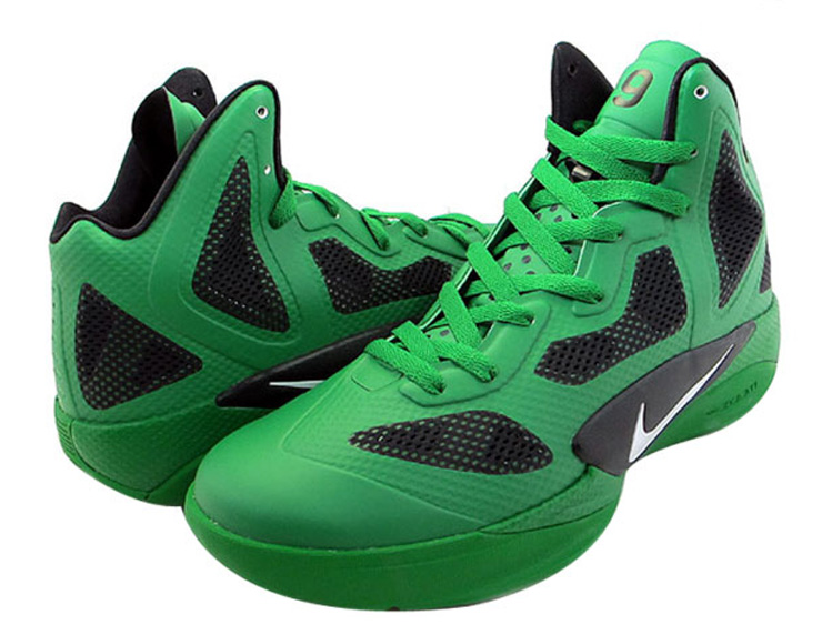 耐克/nike 男子篮球鞋 zoom hypefuse 2011 454136-300 绿色 44.5码
