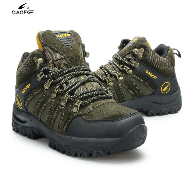 侨丰qaofg 磨砂牛皮 户外休闲运动 女士登山鞋21045