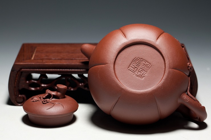 华盛和 宜兴 手工仙昂 沈陆仙制 硕果壶 300cc 原矿清水泥 茶具茶壶