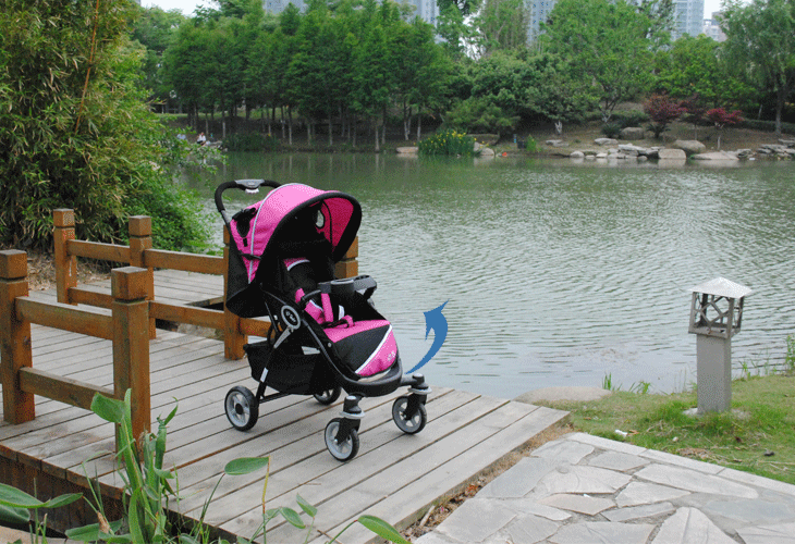 bair 贝尔婴儿推车可直立含汽车座椅c218t送蚊帐