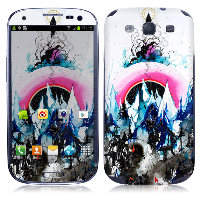 适用 三星 i9300 galaxy siii/i9308/i939 皮肤 微观世界 外壳保护套