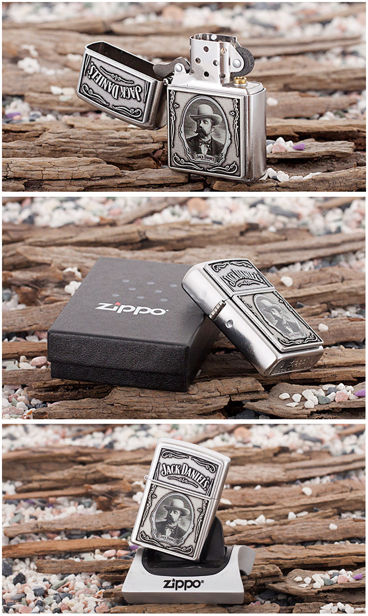 zippo打火机 12年新款 杰克丹尼客串会徽 28343