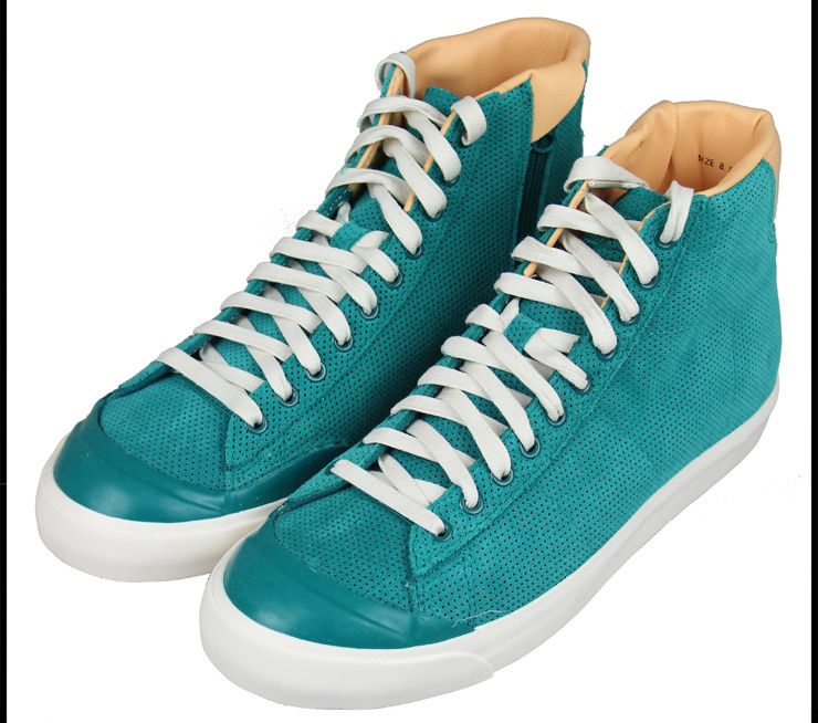 复古全皮透气休闲板鞋运动鞋 d 488162-300 /301/500 青色488162-302