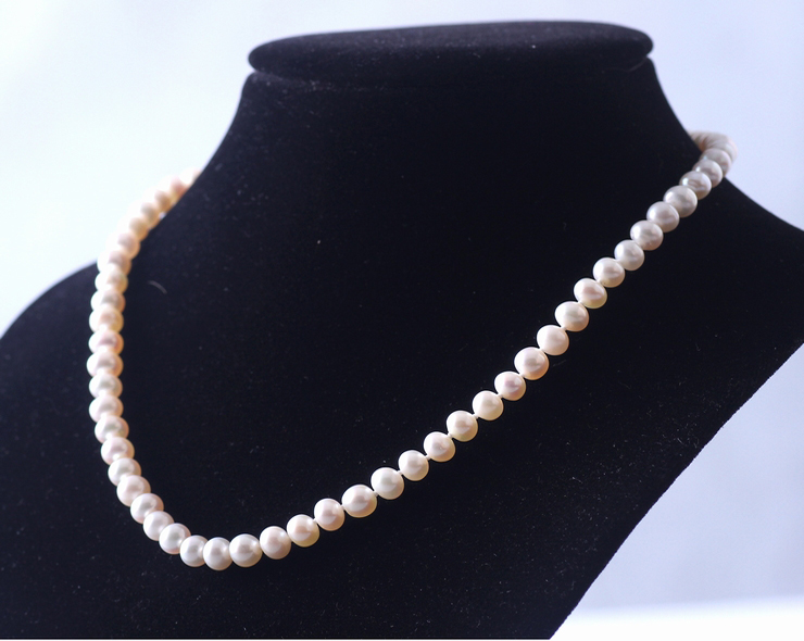 莱诗瑞 珠圆玉润淡水珍珠项链8mm