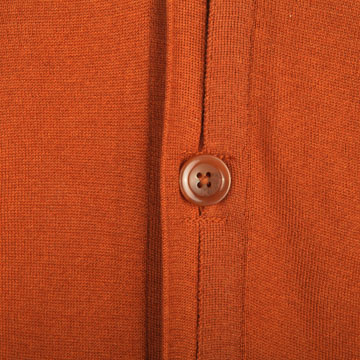 selected 针织 真丝混纺男士v领开襟商务针织衫d(棕橙色)