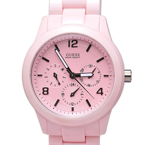 表带长约27厘米;表带宽约2厘米  ●产品材质:不锈钢 ●产品颜色:粉色