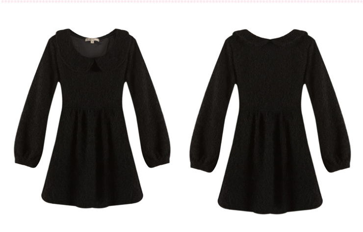 peacebird太平鸟乐町毛绒娃娃裙ll1150724 黑色 xl