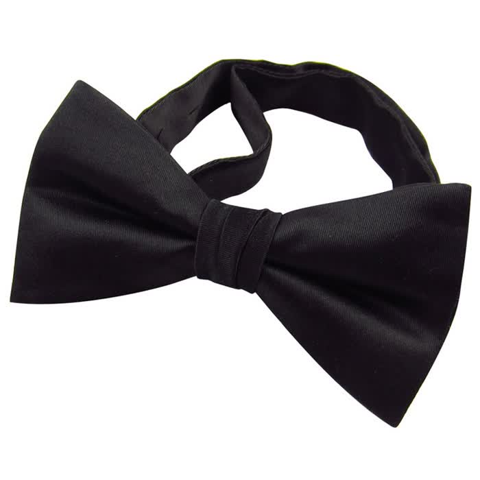 美宋ifsong lzc012 男士真丝蝴蝶结黑色领结