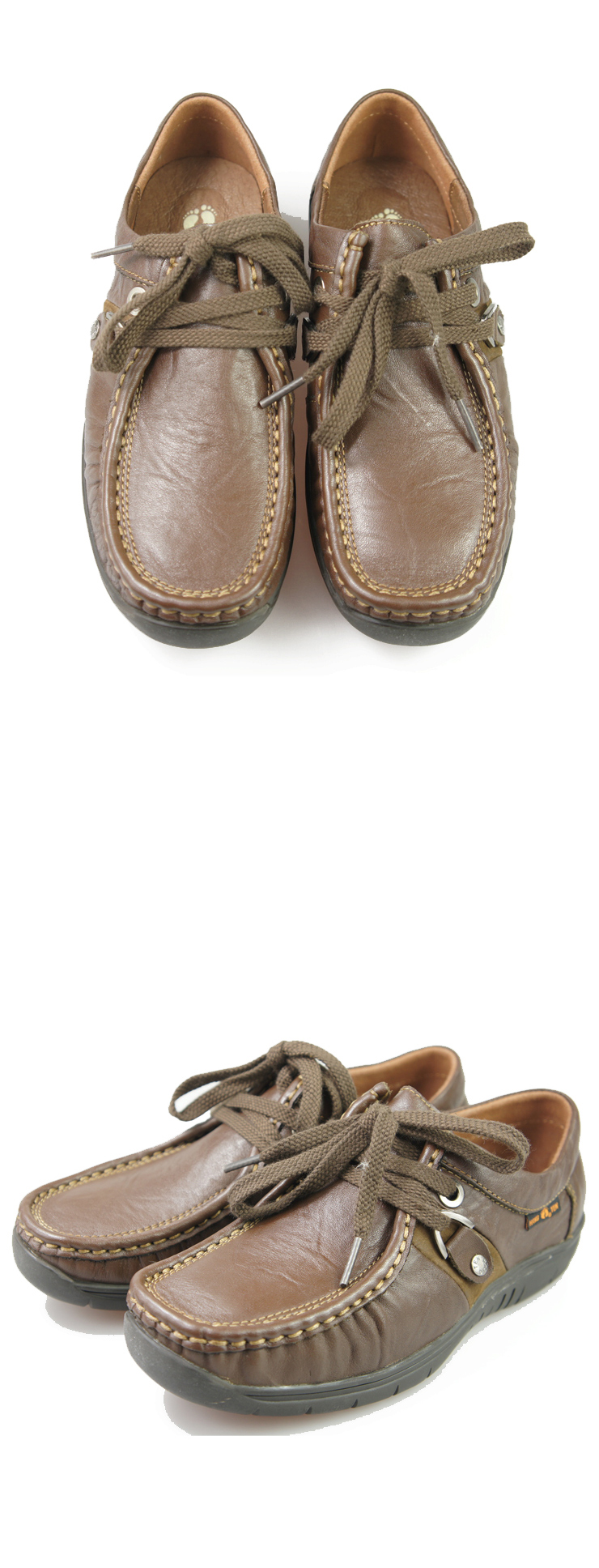 hang ten美国欢腾 新版女鞋休闲鞋平底鞋牛皮鞋品牌热卖款202109-3a