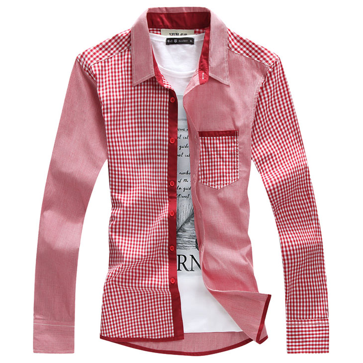 春秋百搭潮流时尚休闲男款大码长袖衬衫 深灰色 m【图片 价格 品牌