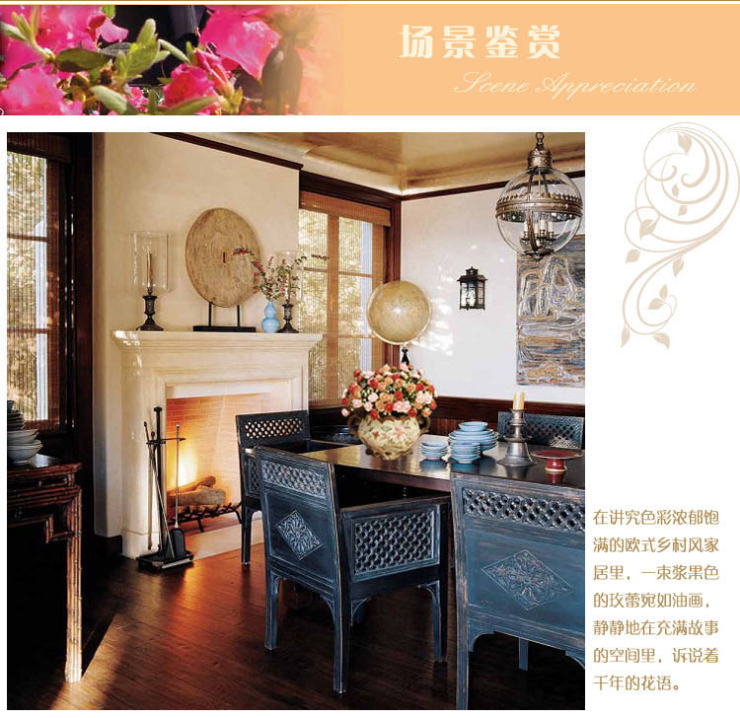 鱼西美屋 欧式仿真花套装玫瑰装饰花瓶干花 客厅家居饰品摆件装饰品假花卉花艺 结婚礼物礼品