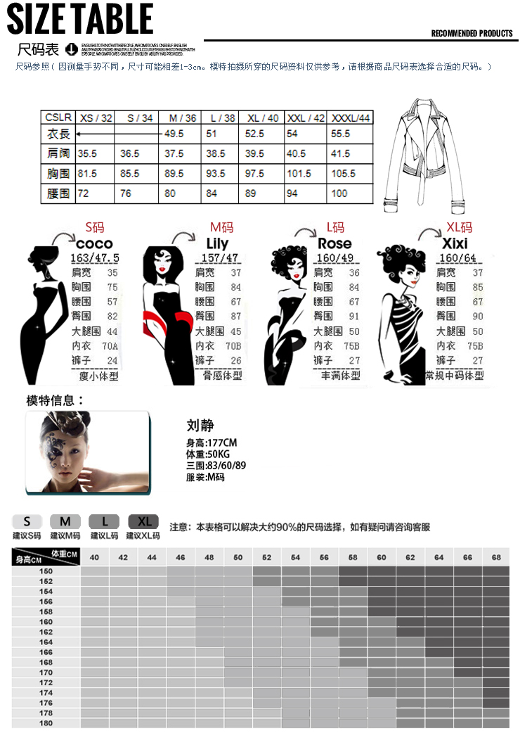 cslr城市俪人 秋季 棉纶短款修身女外套>> 黑色84 m