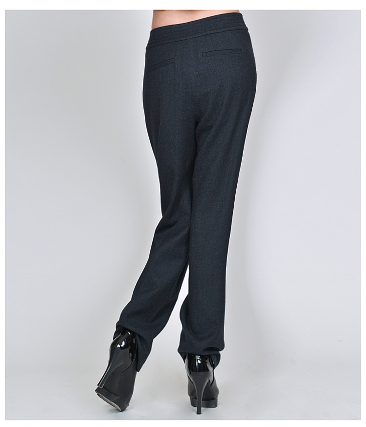 feizi菲姿2013春季新款 时尚女羊毛裤长裤女裤 fm207 深灰 xl(170/74a