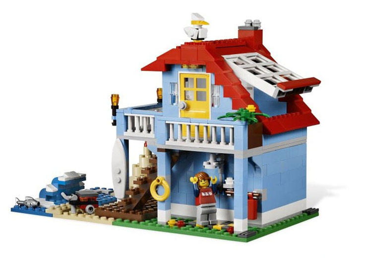 乐高lego创意系列海滨房屋/婴幼儿童早教启智益智积木玩具l7346